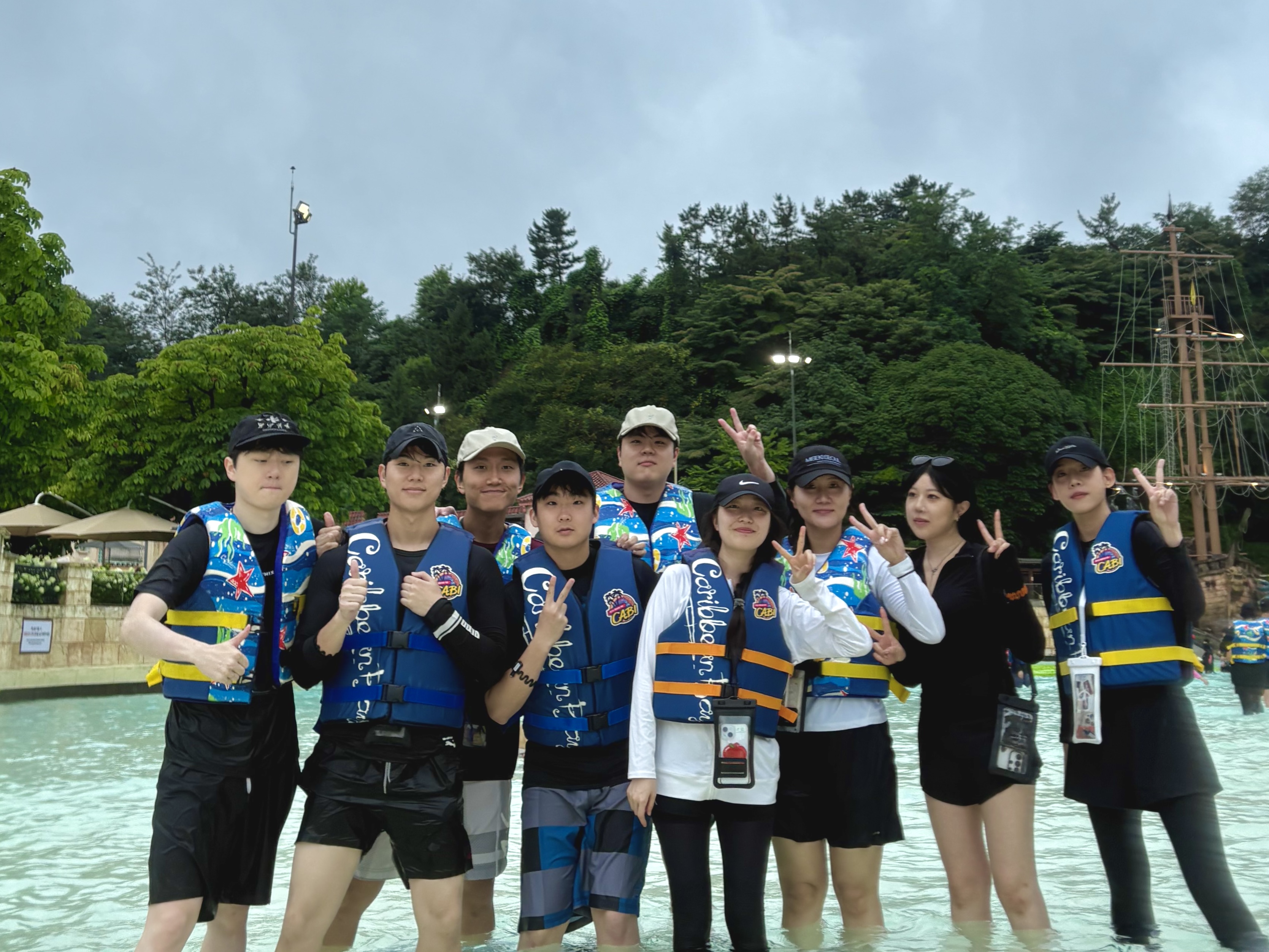 Lab summer retreat at Caribbean Bay