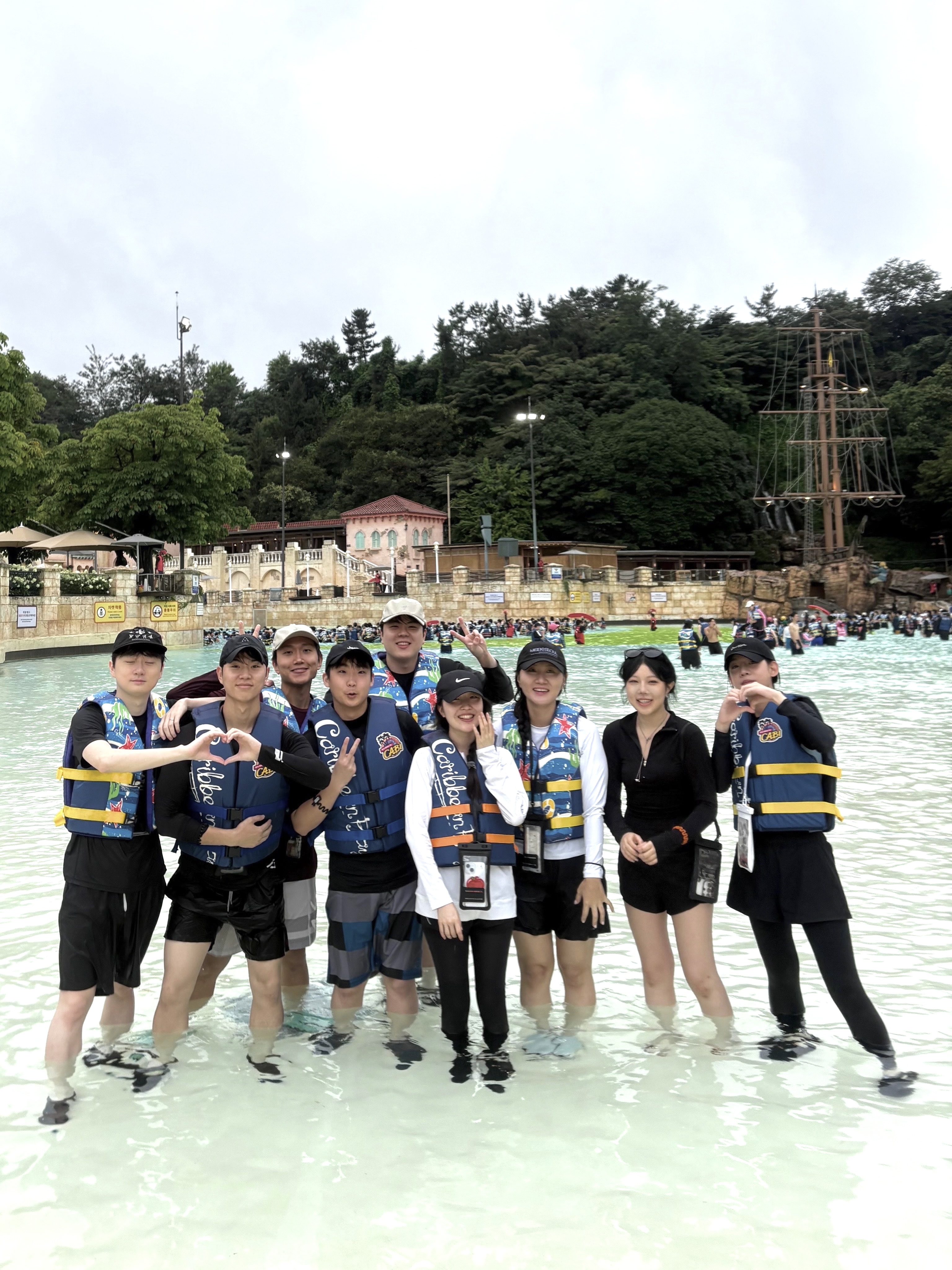 Summer retreat at Caribbean Bay — the whole crew